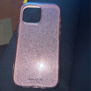 Pink Sparkle like iphone 13/12 pro max kate spade case